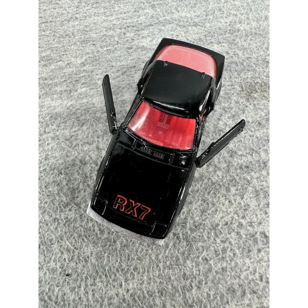 ROAD CHAMPS Die Cast #41 Mazda RX7 Black Car T5